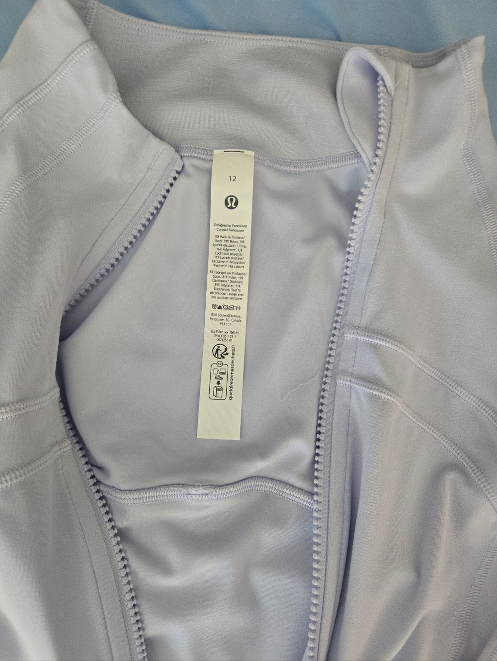 Lululemon Define Jacket Serene Blue 12 - Picture 3 of 5
